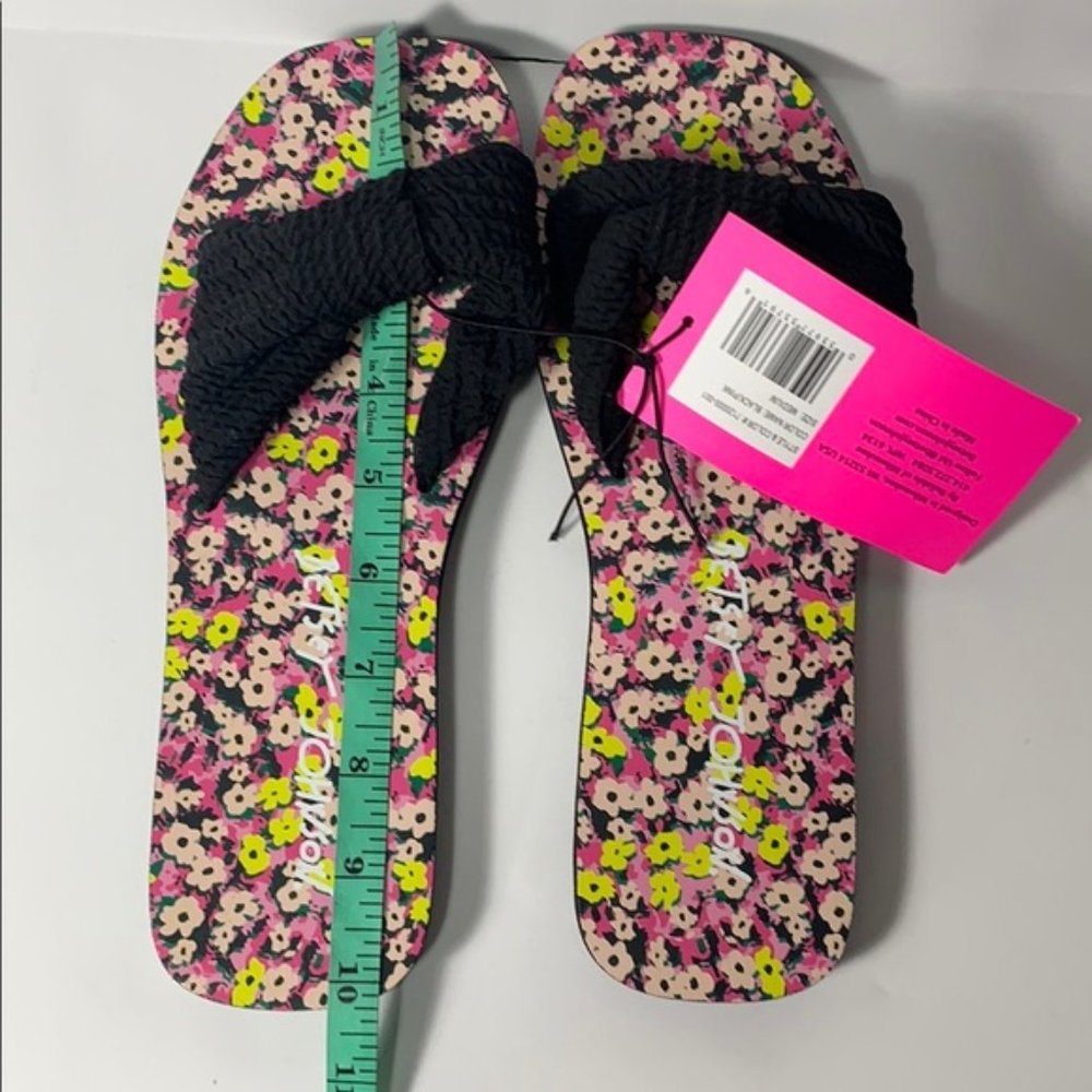 NWT Betsey Johnson Floral Slide Sandals Medium 7/8 - Picture 9 of 9